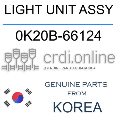 LIGHT UNIT ASSY 0K20B-66124 0K20B66124 0K20B 66124