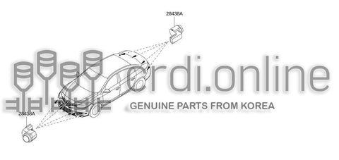 SENSOR UNIT-DISTANCE 25349-4462R 253494462R 25349 4462R