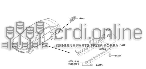 DRAFTER ASSY-AIRLH 87601-52000 8760152000 87601 52000