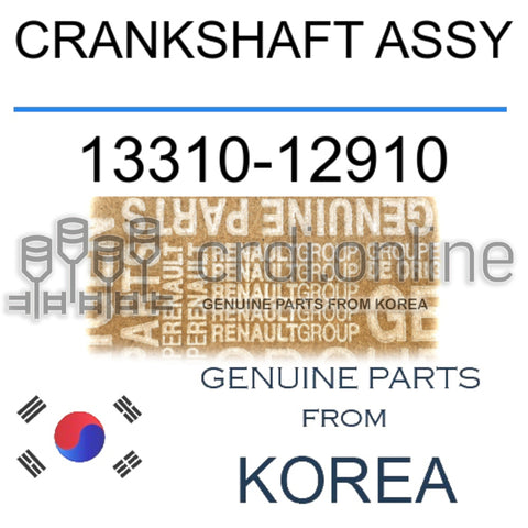 CRANKSHAFT ASSY [ORIGINAL] 13310-12910 1331012910 13310 12910