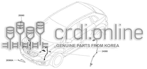 CABLE-BATTERY GROUND 24080-6527R 240806527R 24080 6527R