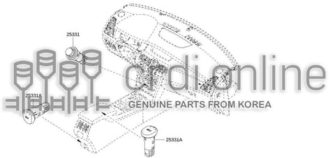 POWER OUTLET 25331-8224R 253318224R 25331 8224R