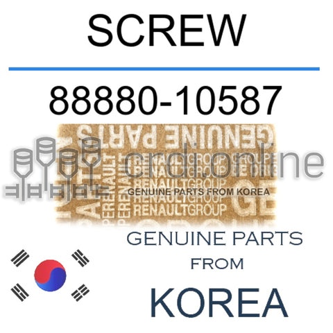 SCREW [ORIGINAL] 88880-10587 8888010587 88880 10587