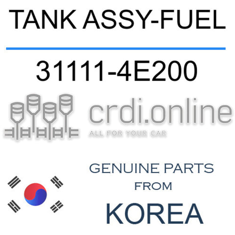 TANK ASSY-FUEL 31111-4E200 311114E200 31111 4E200