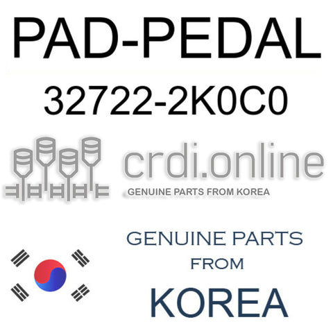 PAD-PEDAL [ORIGINAL] 32722-2K0C0 327222K0C0 32722 2K0C0