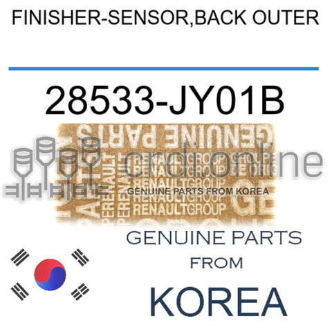 FINISHER-SENSOR,BACK OUTER [ORIGINAL] 28533-JY01B 28533JY01B 28533 JY01B