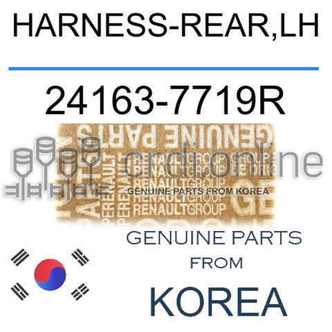 HARNESS-REAR,LH [ORIGINAL] 24163-7719R 241637719R 24163 7719R
