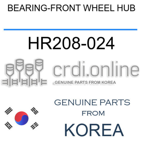 BEARING-FRONT WHEEL HUB [ORIGINAL] HR208-024 HR208024 HR208 024
