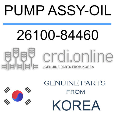 PUMP ASSY-OIL [ORIGINAL] 26100-84460 2610084460 26100 84460