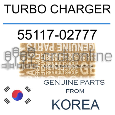 TURBO CHARGER [ORIGINAL] 55117-02777 5511702777 55117 02777
