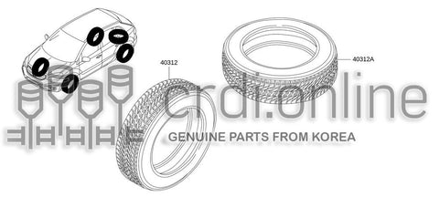 TIRE-TUBELESS 40312-0681R 403120681R 40312 0681R