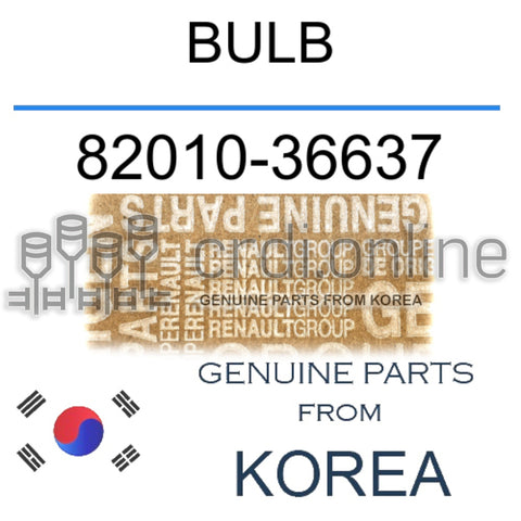 BULB [ORIGINAL] 82010-36637 8201036637 82010 36637