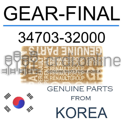 GEAR-FINAL [ORIGINAL] 34703-32000 3470332000 34703 32000