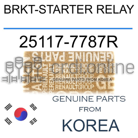 BRKT-STARTER RELAY [ORIGINAL] 25117-7787R 251177787R 25117 7787R