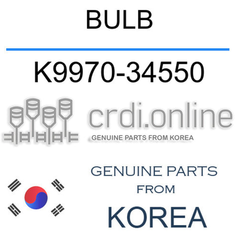 BULB K9970-34550 K997034550 K9970 34550