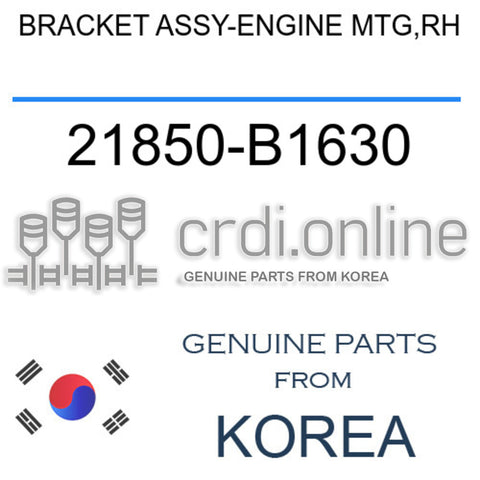 [ORIGINAL] BRACKET ASSY-ENGINE MTG,RH 21850-B1630 21850B1630 21850 B1630