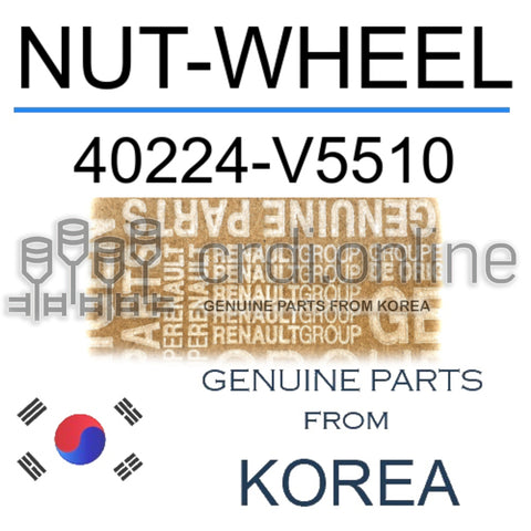 NUT-WHEEL [ORIGINAL] 40224-V5510 40224V5510 40224 V5510