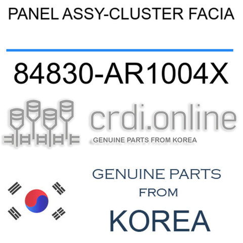 PANEL ASSY-CLUSTER FACIA [ORIGINAL] 84830-AR1004X 84830AR1004X 84830 AR1004X