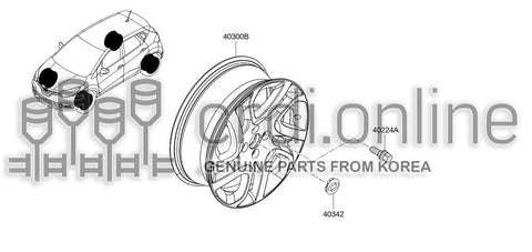 WHEEL DISC-AL 40300-1973R 403001973R 40300 1973R