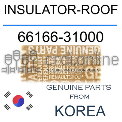 INSULATOR-ROOF [ORIGINAL] 66166-31000 6616631000 66166 31000