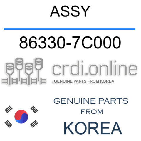ASSY [ORIGINAL] 86330-7C000 863307C000 86330 7C000