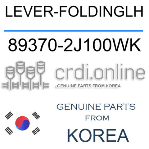 LEVER-FOLDINGLH [ORIGINAL] 89370-2J100WK 893702J100WK 89370 2J100WK