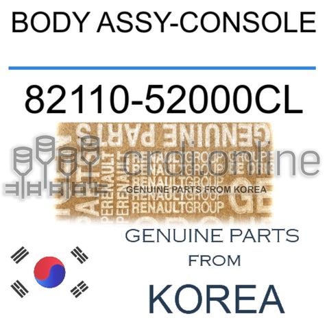 BODY ASSY-CONSOLE [ORIGINAL] 82110-52000CL 8211052000CL 82110 52000CL