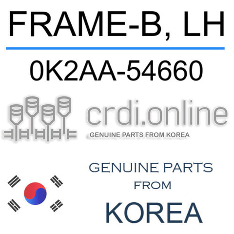 FRAME-B, LH 0K2AA-54660 0K2AA54660 0K2AA 54660