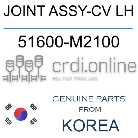JOINT ASSY-CV LH [ORIGINAL] 51600-M2100 51600M2100 51600 M2100