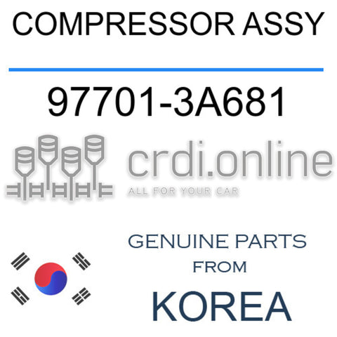 COMPRESSOR ASSY [ORIGINAL] 97701-3A681 977013A681 97701 3A681