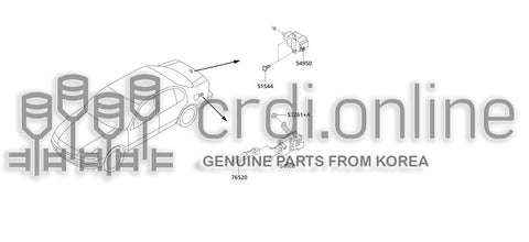 CABLE ASSY-TRUNK & FUEL OPEN 76730-51000 7673051000 76730 51000