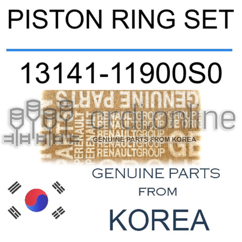 PISTON RING SET [ORIGINAL] 13141-11900S0 1314111900S0 13141 11900S0