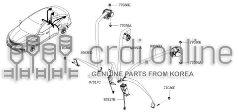 BELT ASSY-TONGUEREAR LH/RH 88841-7040R 888417040R 88841 7040R