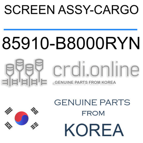 SCREEN ASSY-CARGO [ORIGINAL] 85910-B8000RYN 85910B8000RYN 85910 B8000RYN