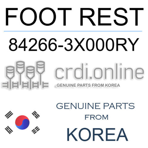 [ORIGINAL] FOOT REST 84266-3X000RY 842663X000RY 84266 3X000RY