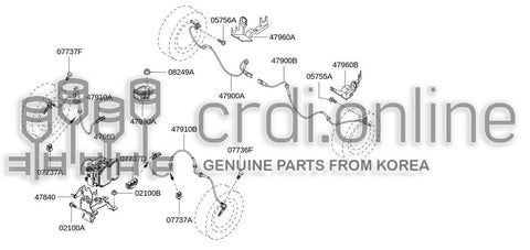 BOLT-ENGINE MOUNT FIX [ORIGINAL] 77036-02282 7703602282 77036 02282