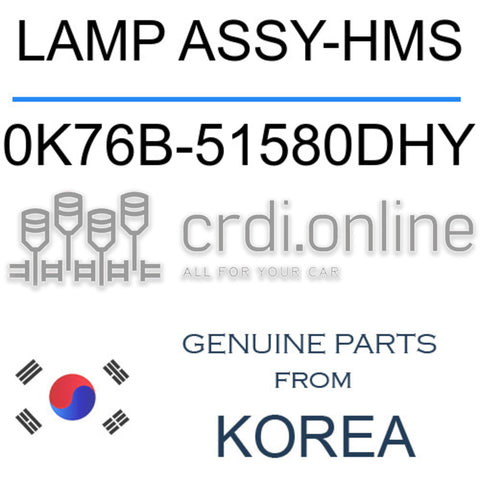 LAMP ASSY-HMS [ORIGINAL] 0K76B-51580DHY 0K76B51580DHY 0K76B 51580DHY