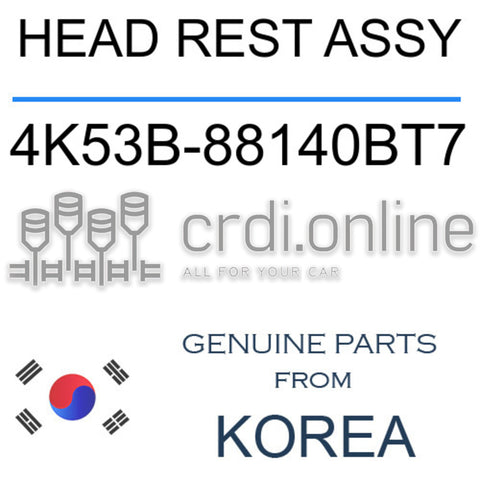 HEAD REST ASSY [ORIGINAL] 4K53B-88140BT7 4K53B88140BT7 4K53B 88140BT7