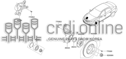DISC SET-FRONT BRAKE 40206-3140R 402063140R 40206 3140R