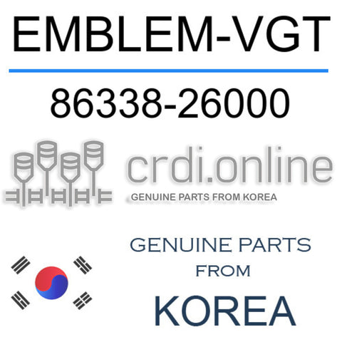 [ORIGINAL] EMBLEM-VGT 86338-26000 8633826000 86338 26000