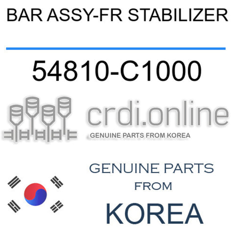 BAR ASSY-FR STABILIZER [ORIGINAL] 54810-C1000 54810C1000 54810 C1000
