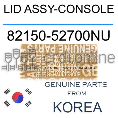LID ASSY-CONSOLE [ORIGINAL] 82150-52700NU 8215052700NU 82150 52700NU