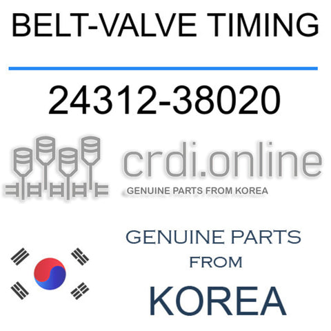 BELT-VALVE TIMING [ORIGINAL] 24312-38020 2431238020 24312 38020