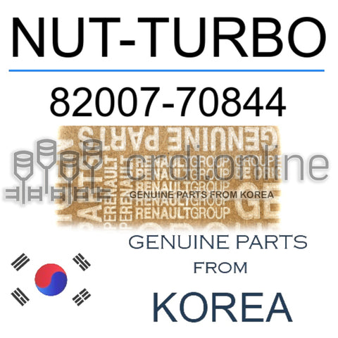 NUT-TURBO [ORIGINAL] 82007-70844 8200770844 82007 70844
