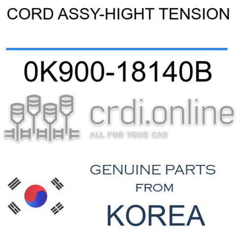 CORD ASSY-HIGHT TENSION [ORIGINAL] 0K900-18140B 0K90018140B 0K900 18140B