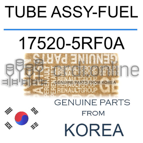 TUBE ASSY-FUEL [ORIGINAL] 17520-5RF0A 175205RF0A 17520 5RF0A