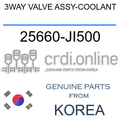 3WAY VALVE ASSY-COOLANT [ORIGINAL] 25660-JI500 25660JI500 25660 JI500