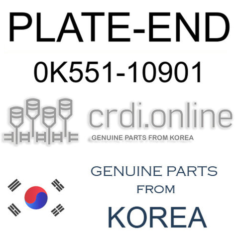PLATE-END 0K551-10901 0K55110901 0K551 10901