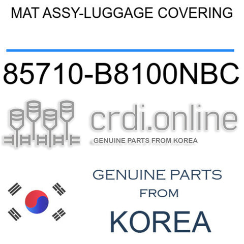 MAT ASSY-LUGGAGE COVERING [ORIGINAL] 85710-B8100NBC 85710B8100NBC 85710 B8100NBC