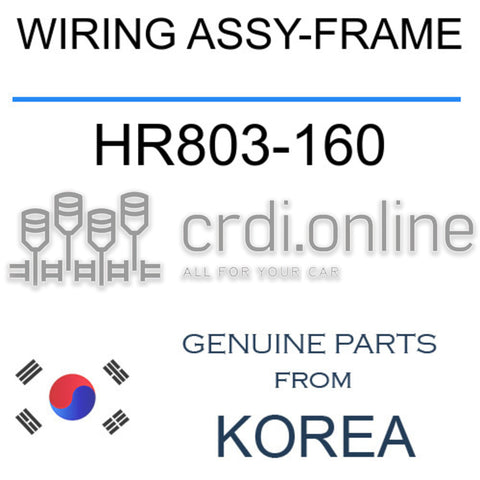 WIRING ASSY-FRAME HR803-160 HR803160 HR803 160